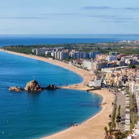 Plages et centre-ville de Blanes