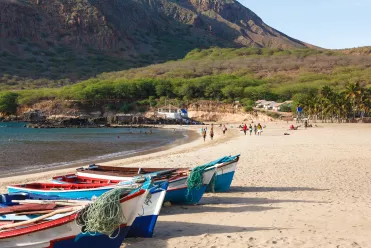 Plage de Tarrafal au Cap Vert