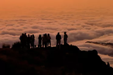 Coucher de soleil au pico Arieiro