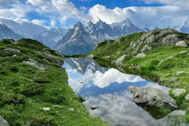 Lac Blanc dans la vallée de Chamonix