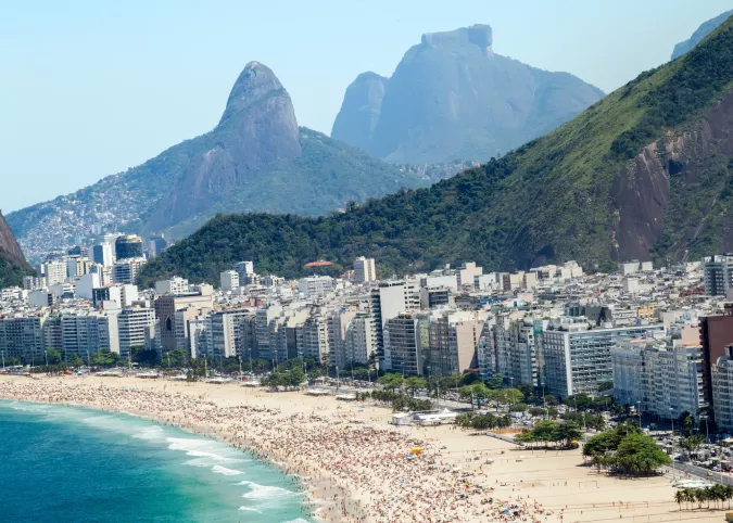 Plage de Copacabana à Rio de Janeiro