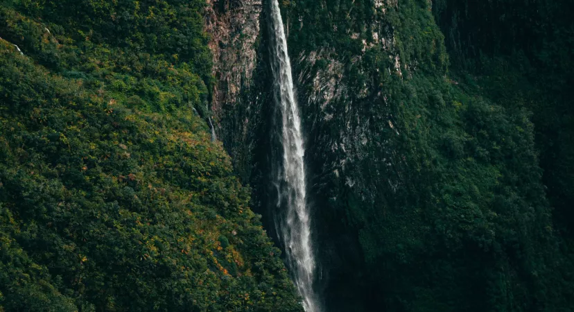 Cascade sur l'île de la Réunion