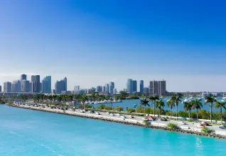 Les gratte-ciels et les plages de Miami