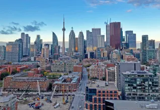 Vue depuis la Tour CN à Toronto