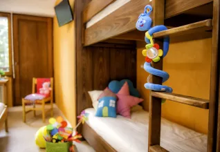 Lit superposé chambre 4 personnes village vacances ATC Argentière-Chamonix