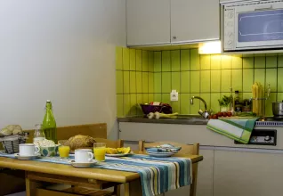 Cuisine studio 4 personnes village vacances ATC Argentière-Chamonix