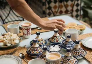 Table et nourriture typique marocaine