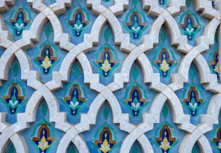 Carreaux typiques dans une mosquée marocaine