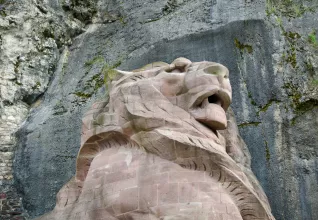 Le Lion de Bartholdi à Belfort