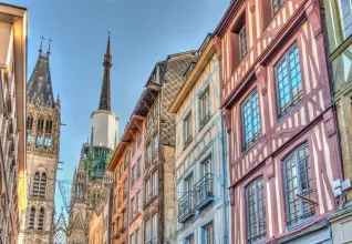 Rues colorées de Rouen