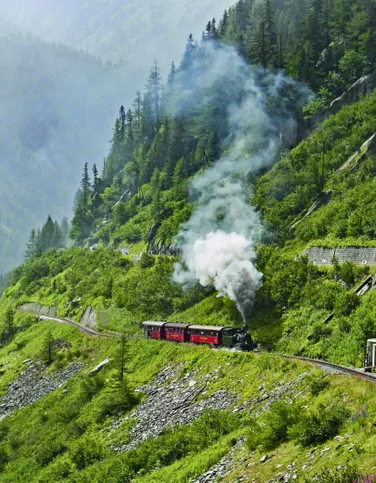 Suisse et ses fabuleux trains de montagne