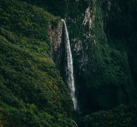 Cascade sur l'île de la Réunion